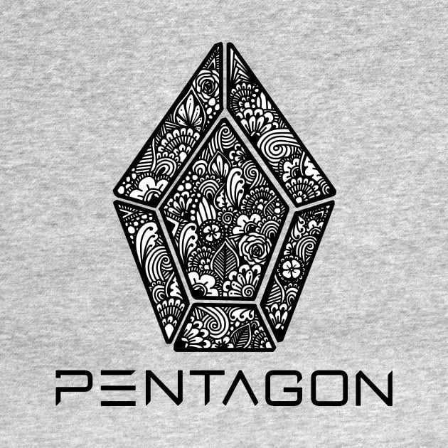 Pentagon Zentangle Logo by TheHermitCrab